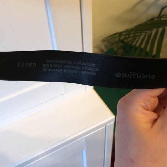 Genuine Italian leather black belt - Picture 4 of 4